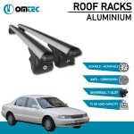 Bare Transversale Kia Clarus [1995-2001] Omtec Aluminiu - Argintiu - imagine 2
