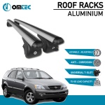 Bare Transversale Kia Sorento [2002-2009] Omtec Aluminiu - Argintiu - imagine 2