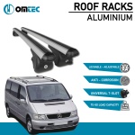 Bare Transversale Mercedes V-Class [1996-2003] Omtec Aluminiu - Argintiu - imagine 2