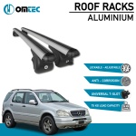 Bare Transversale Mercedes M-Class [1997-2005] Omtec Aluminiu - Argintiu - imagine 2