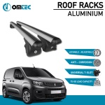 Bare Transversale Peugeot Partner [2019 ->] Omtec Aluminiu - Argintiu - imagine 2
