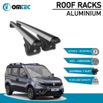 Bare Transversale Fiat Doblo [2010-2021] Omtec Aluminiu - Argintiu - imagine 2