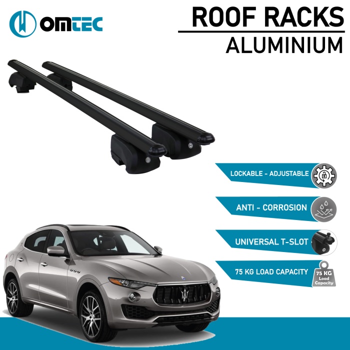Bare Transversale Maserati Levante [2017 ->] Omtec Aluminiu - Negru - imagine 2