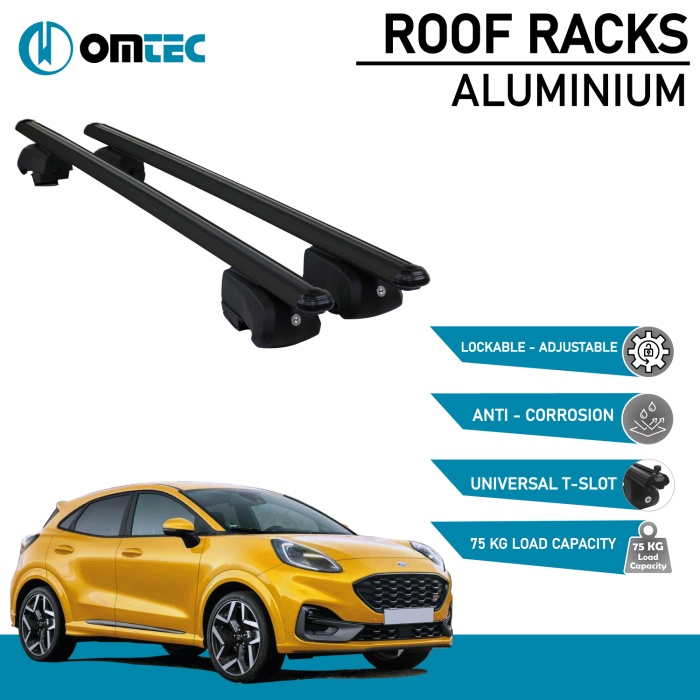 Bare Transversale Ford Puma [2020 ->] Omtec Aluminiu - Negru - imagine 2