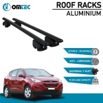 Bare Transversale Hyundai Ix35 [2010-2015] Omtec Aluminiu - Negru - imagine 2