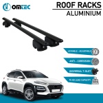 Bare Transversale Hyundai Kona [2017 ->] Omtec Aluminiu - Negru - imagine 2