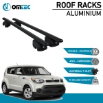 Bare Transversale Kia Soul [2013-2019] Omtec Aluminiu - Negru - imagine 2