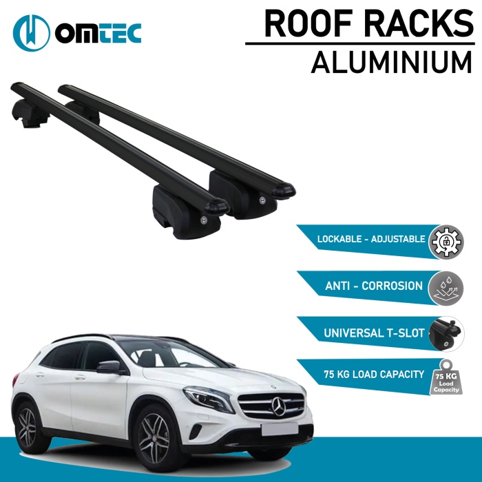 Bare Transversale Mercedes Gla [2014-2020] Omtec Aluminiu - Negru - imagine 2
