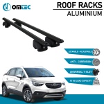 Bare Transversale Opel Crossland X [2017-2021] Omtec Aluminiu - Negru - imagine 2