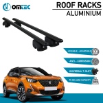 Bare Transversale Peugeot 2008 [2020 ->] Omtec Aluminiu - Negru - imagine 2