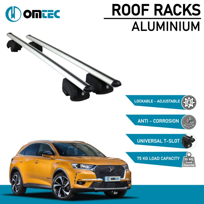 Bare Transversale Citroen Ds7 [2018 ->] Omtec Aluminiu - Argintiu - imagine 2