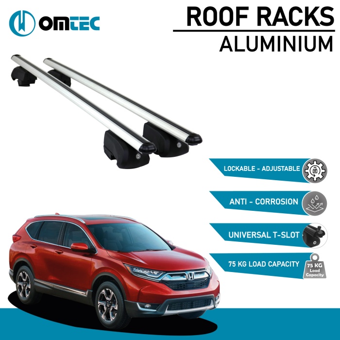 Bare Transversale Honda Cr-V [2018 ->] Omtec Aluminiu - Argintiu - imagine 2