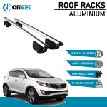 Bare Transversale Kia Sportage [2010-2015] Omtec Aluminiu - Argintiu - imagine 2