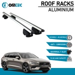 Bare Transversale Volvo V60 [2017 ->] Omtec Aluminiu - Argintiu - imagine 2