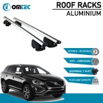 Bare Transversale Volvo Xc60 [2009-2017] Omtec Aluminiu - Argintiu - imagine 2