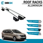 Bare Transversale Dacia Lodgy [2012 ->] Omtec Aluminiu - Argintiu - imagine 2