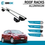 Bare Transversale Hyundai Ix35 [2010-2015] Omtec Aluminiu - Argintiu - imagine 2