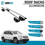 Bare Transversale Jeep Compass [2017 ->] Omtec Aluminiu - Argintiu - imagine 2