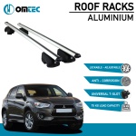 Bare Transversale Mitsubishi Asx [2010 ->] Omtec Aluminiu - Argintiu - imagine 2
