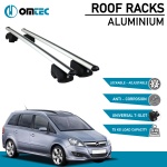 Bare Transversale Opel Zafira [2005-2014] Omtec Aluminiu - Argintiu - imagine 2