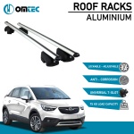 Bare Transversale Opel Crossland X [2017-2021] Omtec Aluminiu - Argintiu - imagine 2