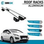 Bare Transversale Peugeot 3008 [2016 ->] Omtec Aluminiu - Argintiu - imagine 2