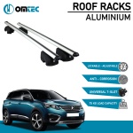 Bare Transversale Peugeot 5008 [2017 ->] Omtec Aluminiu - Argintiu - imagine 2