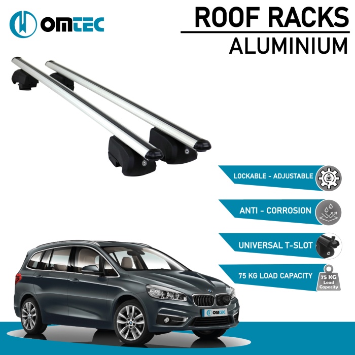 Bare Transversale Bmw 2 Series Gran Tourer [2015 ->] Omtec Aluminiu - Argintiu - imagine 2