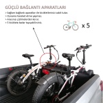 Suport 5 Biciclete pentru bena Pick-up Roxform - imagine 4