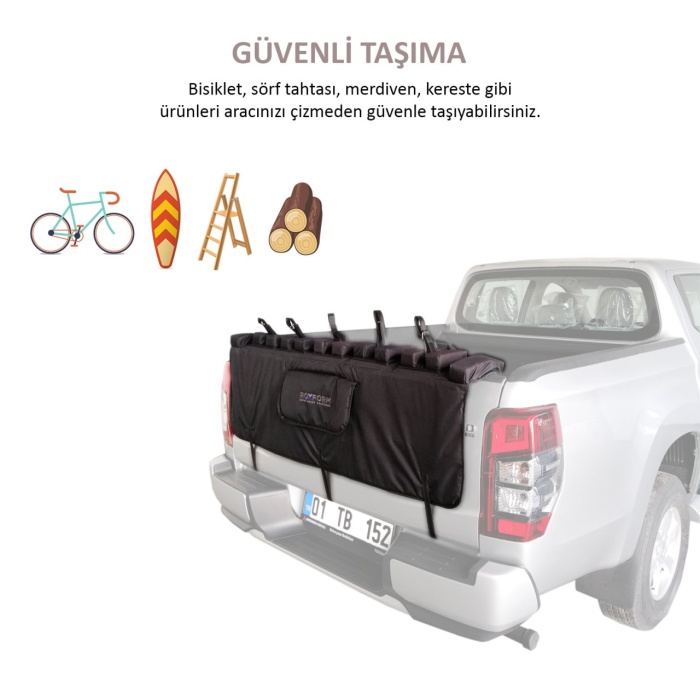 Suport 5 Biciclete pentru bena Pick-up Roxform - imagine 6