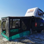 Pavilion, cort auto cu pereti 2 x 3m cu plasa de tantari - Wild Spirit Deluxe Room - imagine 2