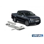 Kit scut aluminiu 5 piese Volkswagen Amarok 2,0TDI; 3,0TDI 2016- 6 mm Rival - imagine 2
