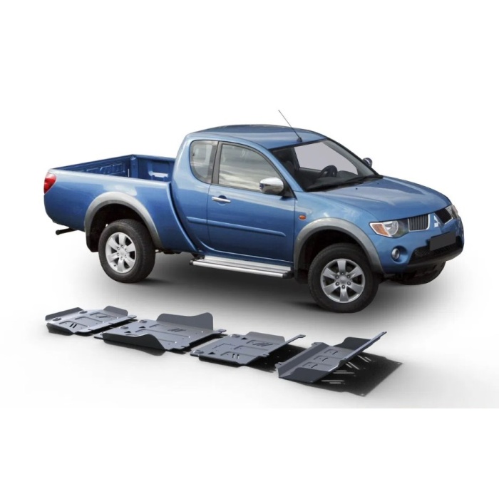 Scut Complet Mitsubishi Pajero Sport / Challenger / Montero Sport, 3,0; 3,2, 2007-2015 Rival, aluminiu 6 mm grosime - imagine 2