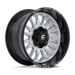 Janta aliaj Fuel 1PC D798 ARC 20X10 6x135 / 6x139.7 SILVER BRUSHED FACE W/ MILLED BLACK LIP ET -18 CB 106.1 D79820009847
