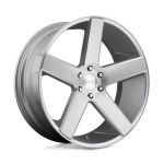 Janta aliaj DUB 1PC S218 BALLER 24X10 6x139.7 GLOSS SILVER BRUSHED ET 30 CB 78.1 S218240077+31