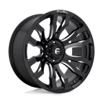 Janta aliaj Fuel 1PC D673 BLITZ 16X8 5x139.7 GLOSS BLACK MILLED ET 1 CB 108 D67316808545