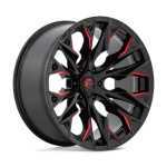 Janta aliaj Fuel 1PC D823 FLAME 22X10 6x139.7 GLOSS BLACK MILLED W/ CANDY RED ET -18 CB 106.1 D82322008447