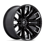 Janta aliaj Fuel 1PC D849 REBAR 17X9 6x139.7 GLOSS BLACK MILLED ET -12 CB 106.1 D84917908445