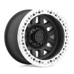 Janta aliaj KMC KM229 MACHETE CRAWL BEADLOCK 17X9 5x127 SATIN BLACK W/ MACHINED RING ET -38 CB 78.1 KM22979050738N
