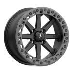 Janta aliaj ATV SSV UTV MSA Offroad Wheels SATIN BLACK MATTE GRAY RING 14x7 4X110 ET0 CB86 M31-04710BRW