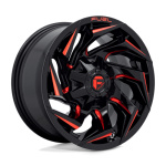 Janta aliaj Fuel 1PC D755 REACTION 22X12 6x135 / 6x139.7 GLOSS BLACK MILLED W/ RED TINT ET -44 CB 106.1 D75522209847