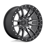 Janta aliaj Fuel 1PC D680 REBEL 20X10 6x139.7 MATTE GUN METAL BLACK BEAD RING ET -18 CB 106.1 D68020008447