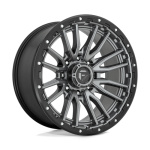 Janta aliaj Fuel 1PC D680 REBEL 22X10 8x180 MATTE GUN METAL BLACK BEAD RING ET -18 CB 124.2 D68022001847