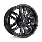 Janta aliaj Fuel 1PC D595 SLEDGE 20X10 6x135 / 6x139.7 GLOSS BLACK MILLED ET -19 CB 106.1 D59520009846