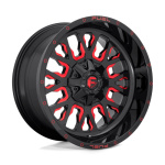 Janta aliaj Fuel 1PC D612 STROKE 22X10 6x135 / 6x139.7 GLOSS BLACK RED TINTED CLEAR ET -19 CB 106.1 D61222009846