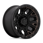 Janta aliaj Fuel 1PC D824 TRACTION 17X9 5x127 MATTE BLACK W/ DOUBLE DARK TINT ET -12 CB 71.5 D82417907545