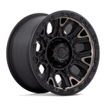 Janta aliaj Fuel 1PC D824 TRACTION 17X9 6x139.7 MATTE BLACK W/ DOUBLE DARK TINT ET 1 CB 106.1 D82417908450