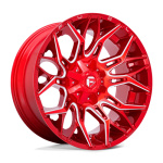 Janta aliaj Fuel 1PC D771 TWITCH 22X10 8x165.1 CANDY RED MILLED ET -18 CB 125.1 D77122008247