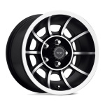 Janta aliaj American Racing Vintage VN47 VECTOR 15X7 5x114.3 SATIN BLACK MACHINED ET 0 CB 86 VN475765B