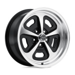 Janta aliaj American Racing Vintage VN501 500 MONO CAST 15X8 5x114.3 GLOSS BLACK MACHINED ET 0 CB 72.56 VN50158012500